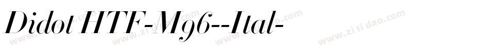 Didot HTF-M96--Ital字体转换